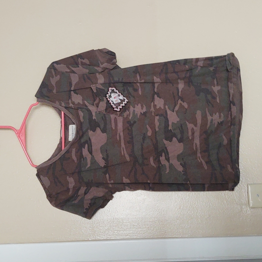Ralph Lauren camo T-shirt with tribal pocket beating